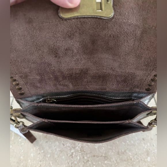 Campomaggi Teodorano Silver Metallic Leather Crossbody Shoulder Bag RARE HTF - Picture 7 of 16